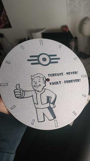 Fallout Clock 3D model thumbnail