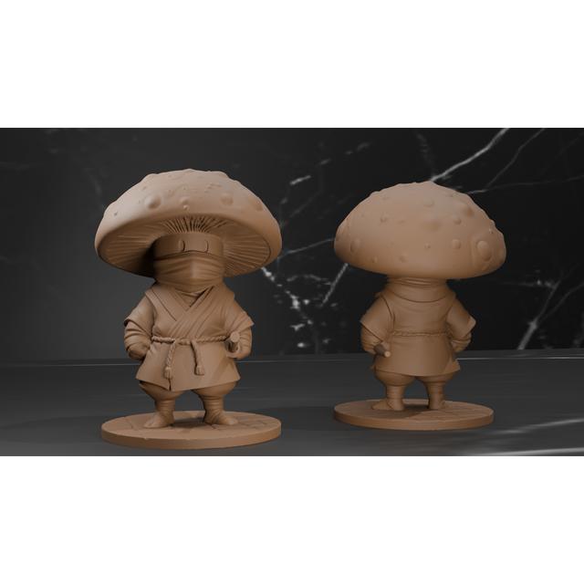 Myconid - The Ninja Assassin - Fantasy Mini 3D model thumbnail