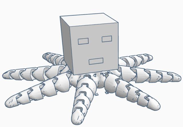 ghast octopus 3D model thumbnail