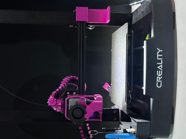 Ender 3 V3 SE Single LED Light Mount - Direct Plate Lighting 3D model thumbnail