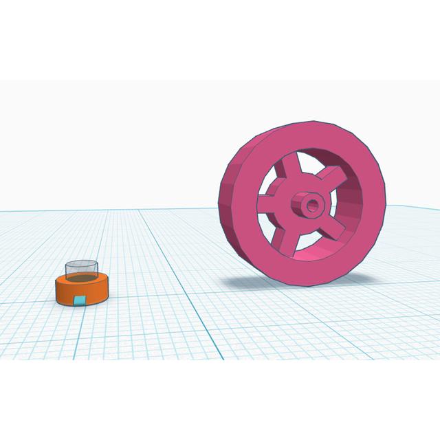 Replacement Wheel for Transformers Siege Runamuck Runabout 3D model thumbnail