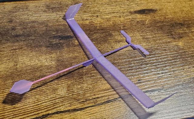Ultralight glider V3 (170mm) 3D model thumbnail
