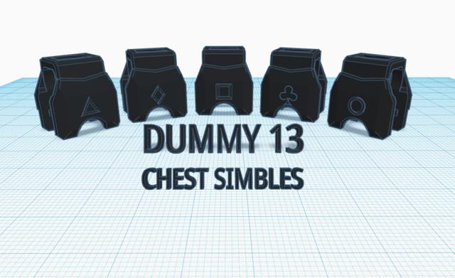 dummy 13 chest symbols 3D model thumbnail