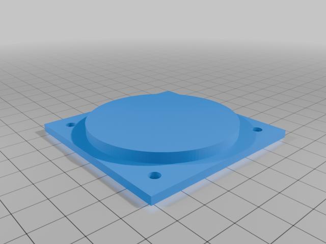 Instrument Cover Cockpit 57mm 3D model thumbnail