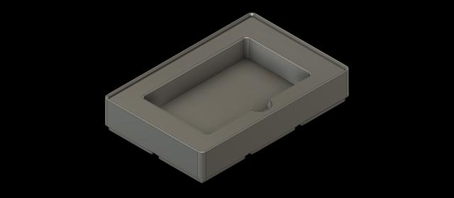 Gridfinity Ridge wallet tray 3D model thumbnail