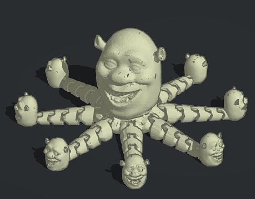 The Shrektopus (Octo-Shrektopus 3D model thumbnail