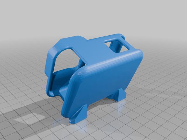 25 degree go pro 12 mount 3D model thumbnail