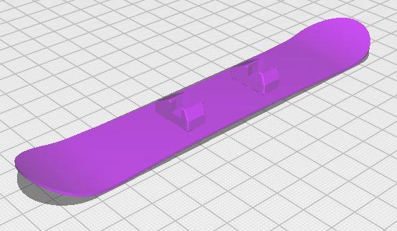 Lucky 13 Snowboard 3D model thumbnail