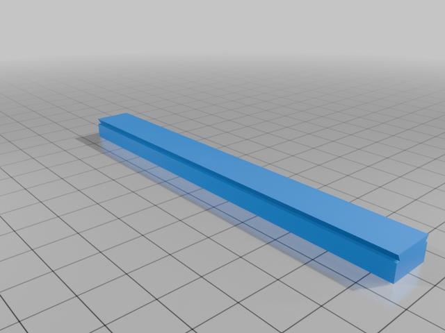 11mm Dovetail Rail 3D model thumbnail