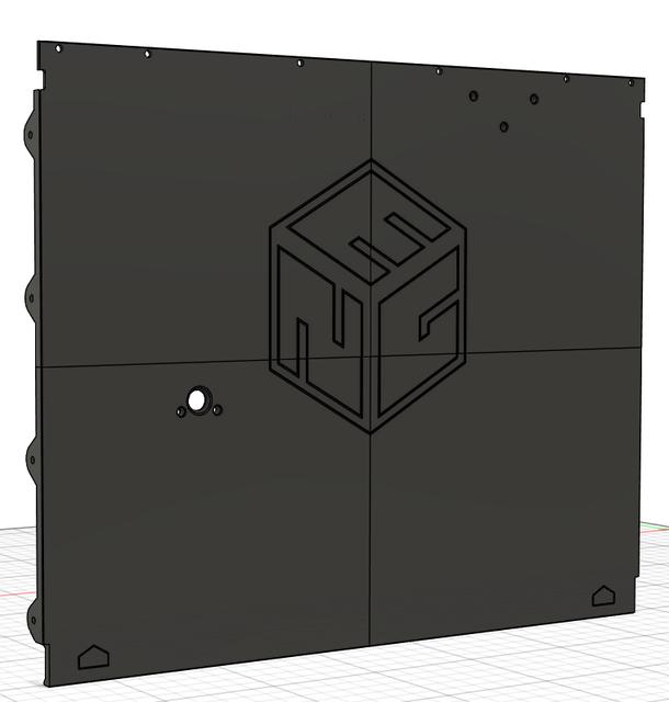 E3NG - Patternless electronics panel 3D model thumbnail