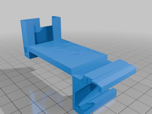 Makerbot Replicator+  bed mount camera holder 3D model thumbnail