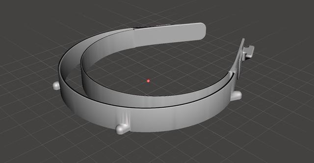RC1 Face shield - NO HOLES - A4 binding sheet 3D model thumbnail