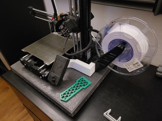 Prusa Mini Side Spool Holder 90 degree adapter 3D model thumbnail