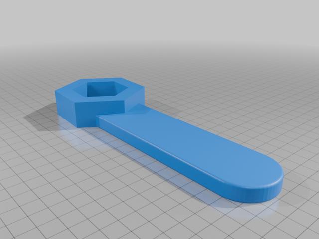 40mm socket wrench 3D model thumbnail