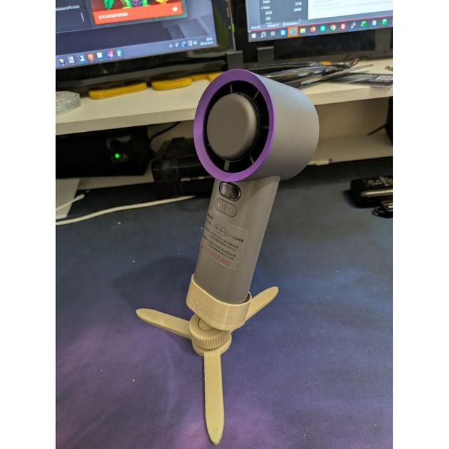 adjustable handheld fan holder 3D model thumbnail