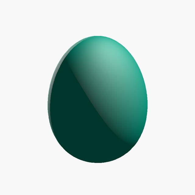 Parametric Egg Generator (STEP, Customizable, CNC & 3D Printing) 3D model thumbnail