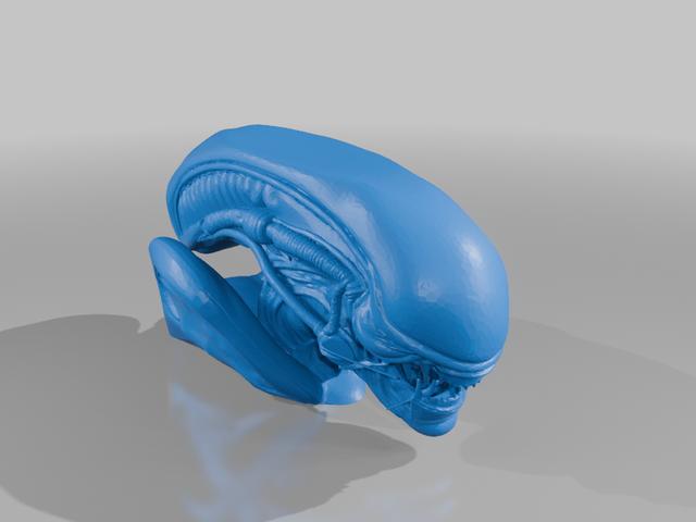 Xenomorph head 3D model thumbnail