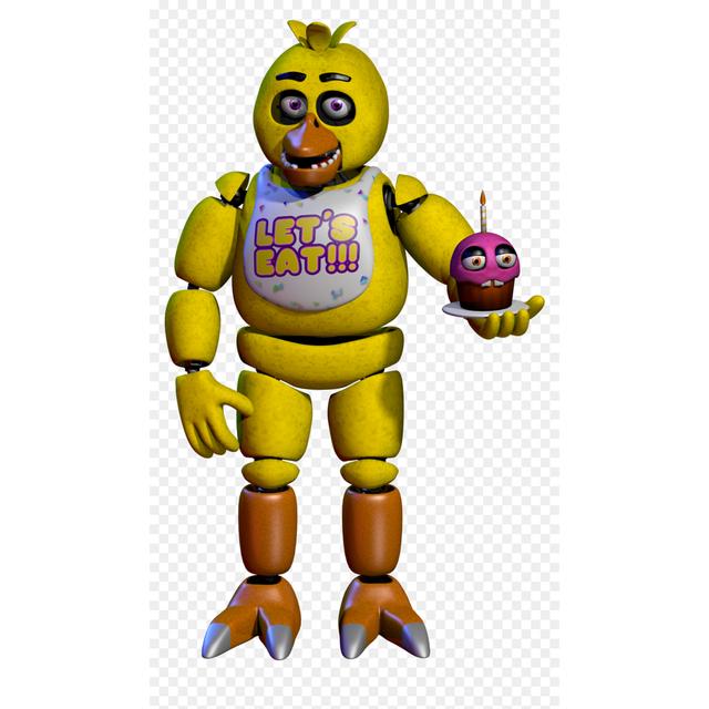 fnaf 1 chica head shell 3D model thumbnail