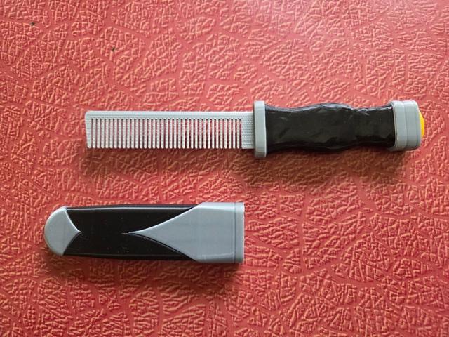 Scottish comb fake knife - Cír Dhubh - Sgian Dubh 3D model thumbnail