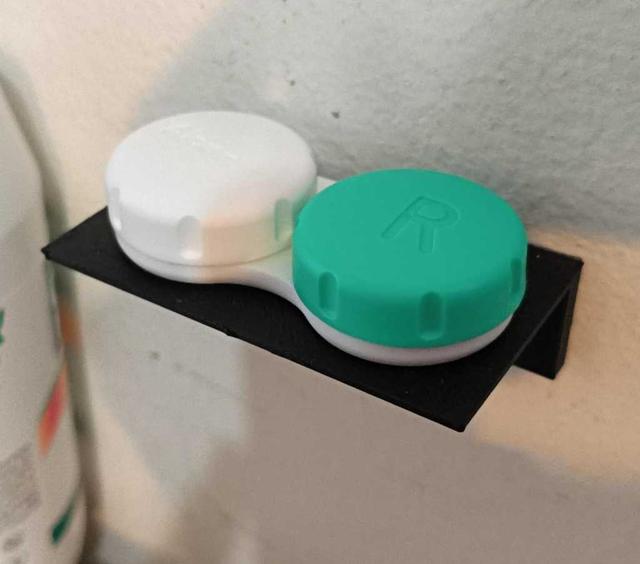 Contact lens case holder 3D model thumbnail
