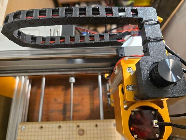 Cable Drag Chain for Lunyee 3018 Pro Ultra CNC - Complete Set with Mounts 3D model thumbnail