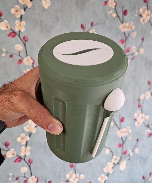 Storage Container for coffee or food 3D model thumbnail
