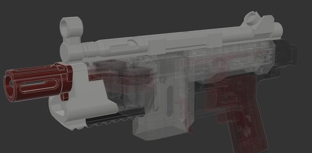 Gryphon MP5K Add-ons 3D model thumbnail