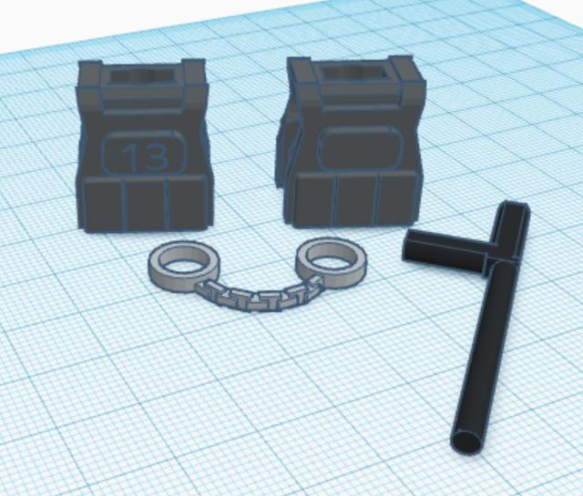 dummy 13 police pack 3D model thumbnail