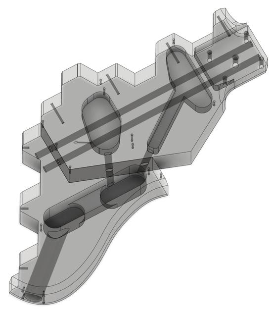Prusacaster Metal Rods 3D model thumbnail