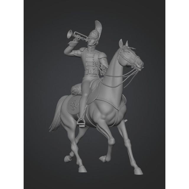 Staff Trumpeter of the Moscow Dragoon Regiment 3D model thumbnail