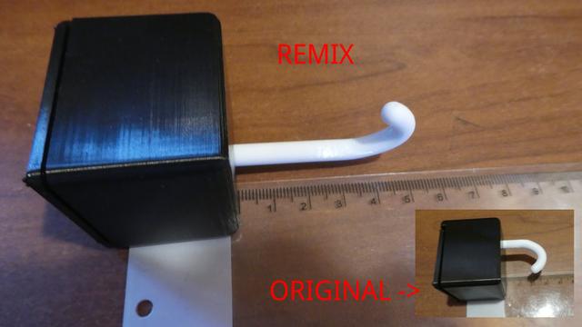 Cat key hook - longer tail and repair kit 3D model thumbnail