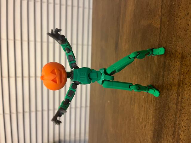 Dummy 13 Halloween Pumpkin Head 3D model thumbnail