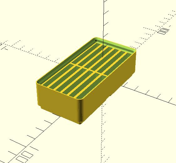 Gridfinity Compact flash card holder 3D model thumbnail