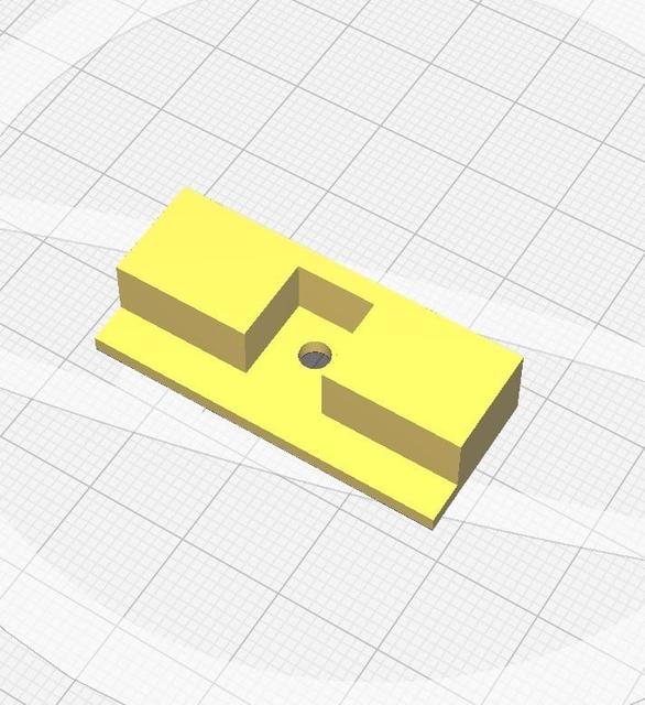 Screen Door Sliding Lock Knob 3D model thumbnail