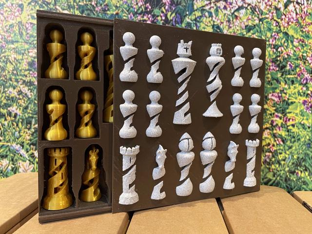 Organic Chess 2021 storage/transport box 3D model thumbnail
