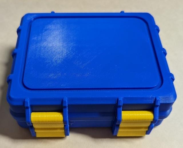 Rugged Stackable USB Storage Box Remix 3D model thumbnail