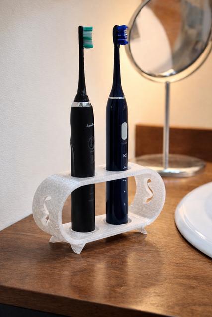 Retro Toothbrush Holder 3D model thumbnail