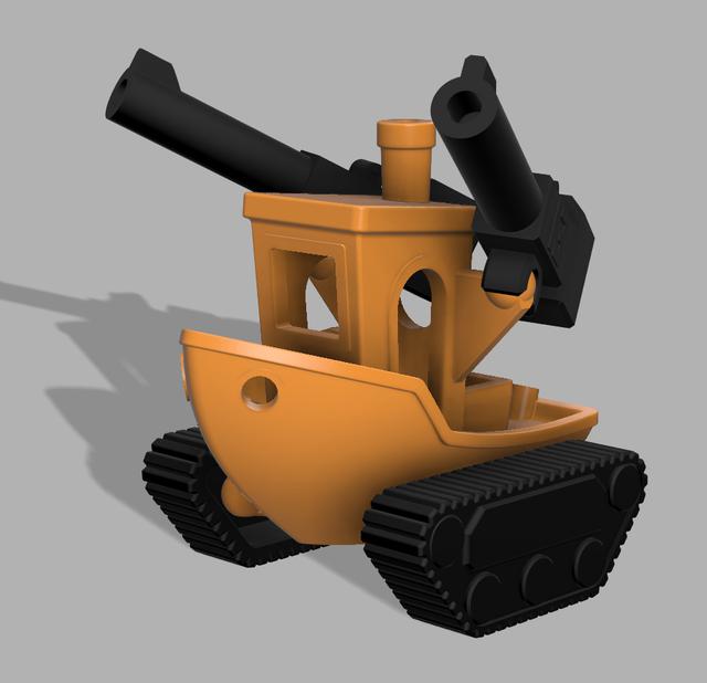 Caterpillar for assault benchy 3D model thumbnail