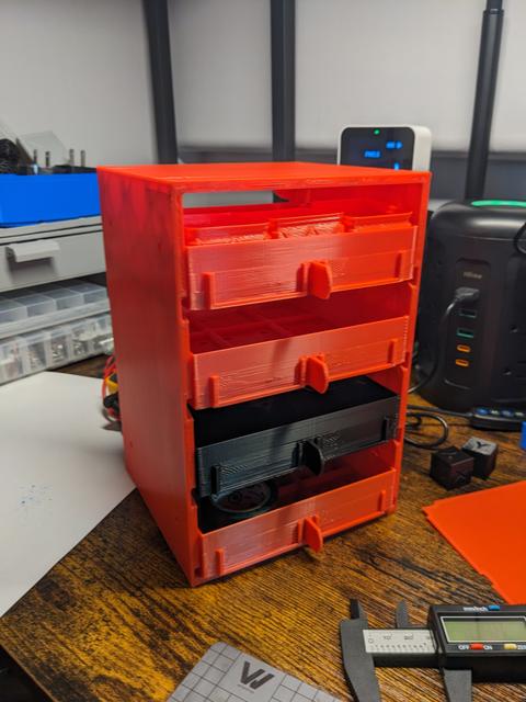 Gridfinity Rack - Looser Drawer Tolerances 3D model thumbnail