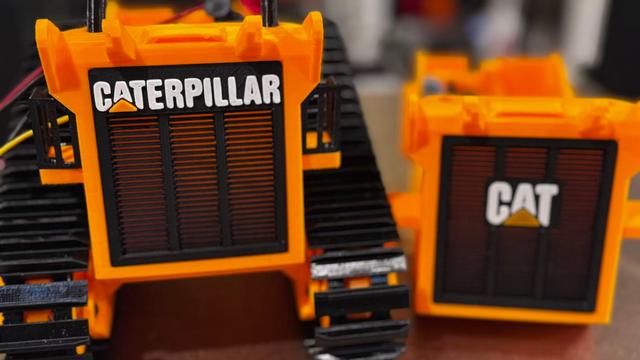 ProfBoots Dozer grille with CAT logos 3D model thumbnail