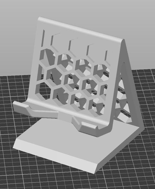 Phone Stand With Less Lean Back 3D model thumbnail