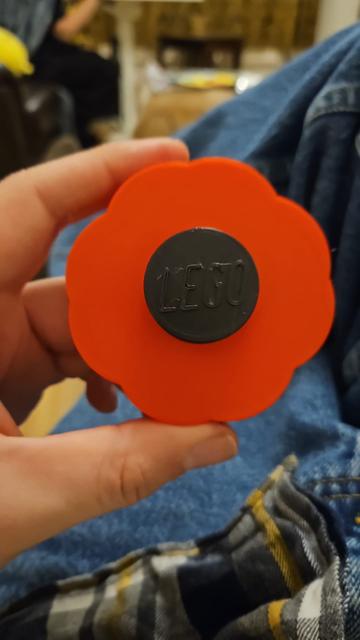 Poppy for giant lego wreath 3D model thumbnail