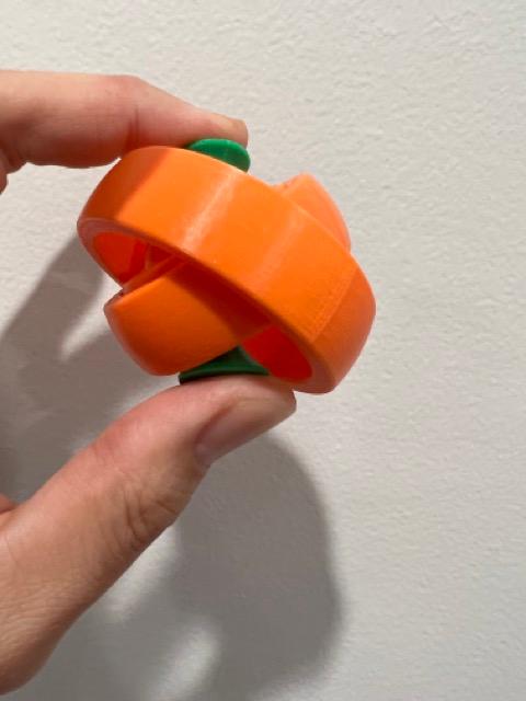 Rotating rings toy w/ finger holds 3D model thumbnail