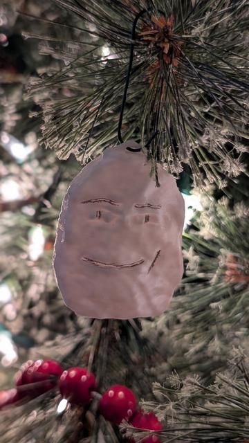 Omega Chicken Nugget Ornament 3D model thumbnail