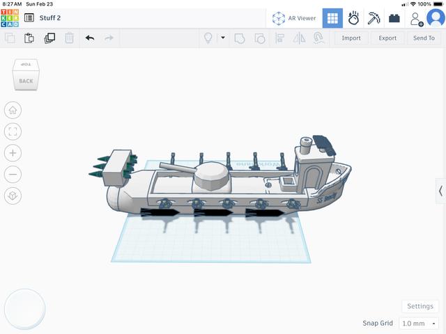 The SS Battle Benchy 3D model thumbnail