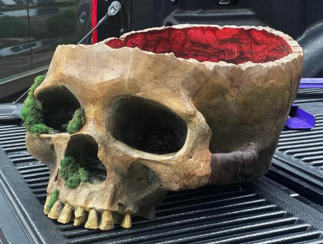 Skull candy bowl XXXXL 3D model thumbnail
