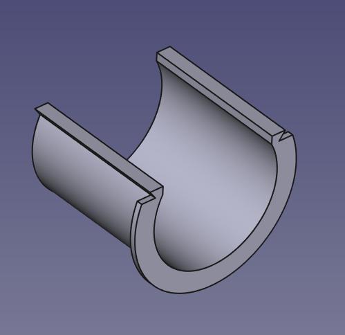 Filament Shelf Brackets - 3/4" EMT adapter 3D model thumbnail