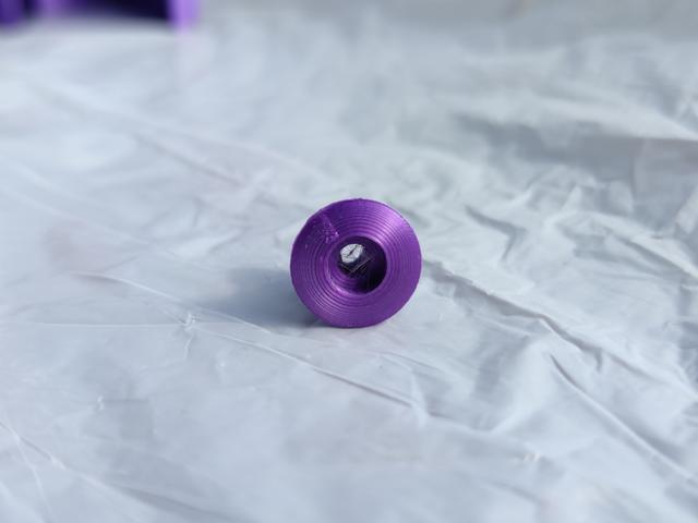 Prusa caster top honeycomb with a guitar strap button 3D model thumbnail