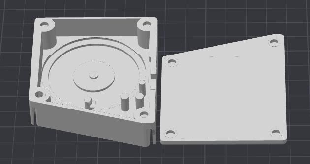 4mm hole transmitter box 3D model thumbnail