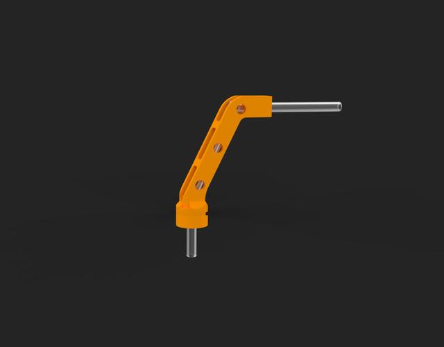 Bambu X1 PTFE Extruder Bracket AMS Error Fix 3D model thumbnail